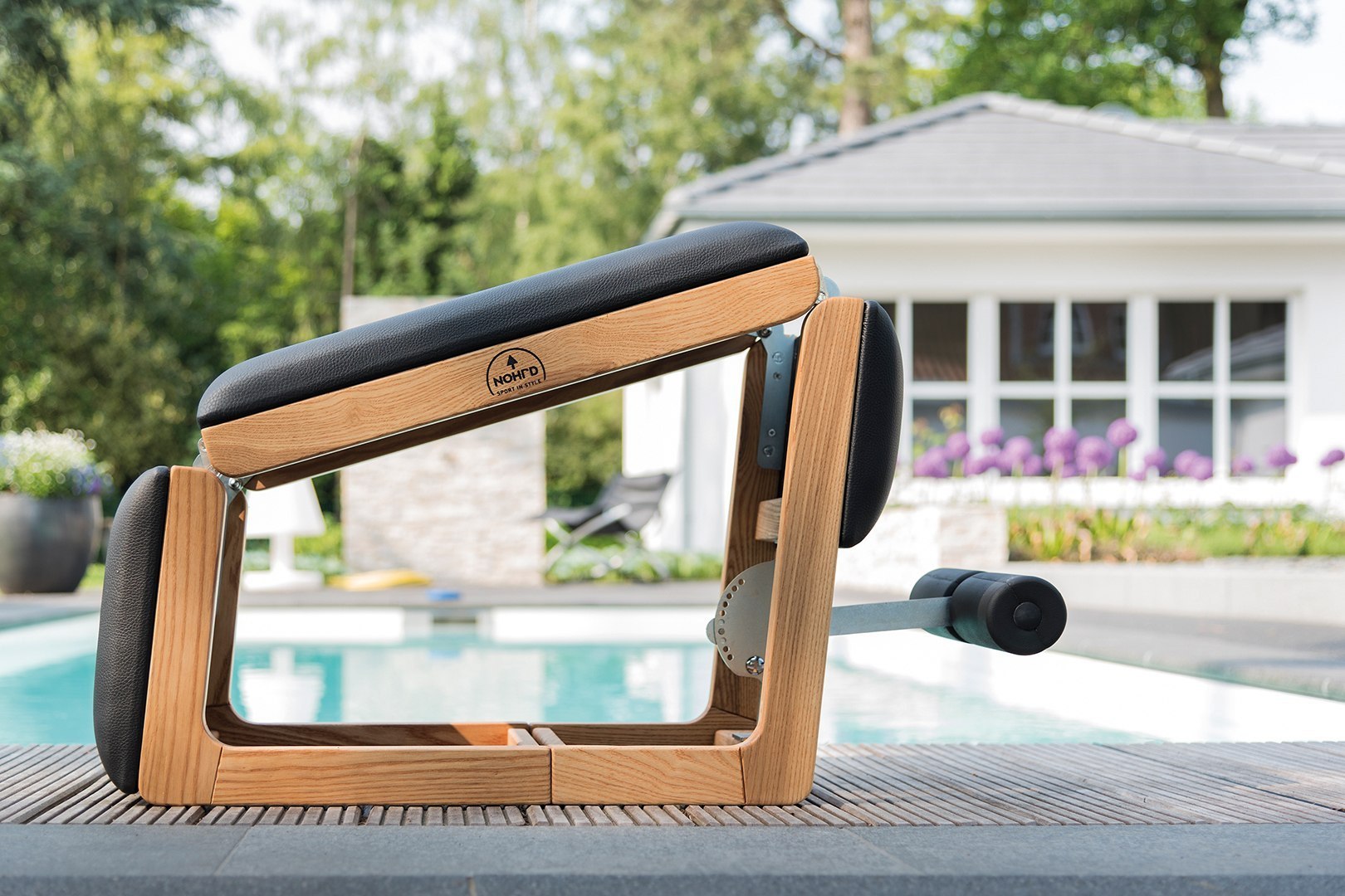 Ławka do ćwiczeń NOHRD TriaTrainer Shadow Buk Skóra - obrazek 18