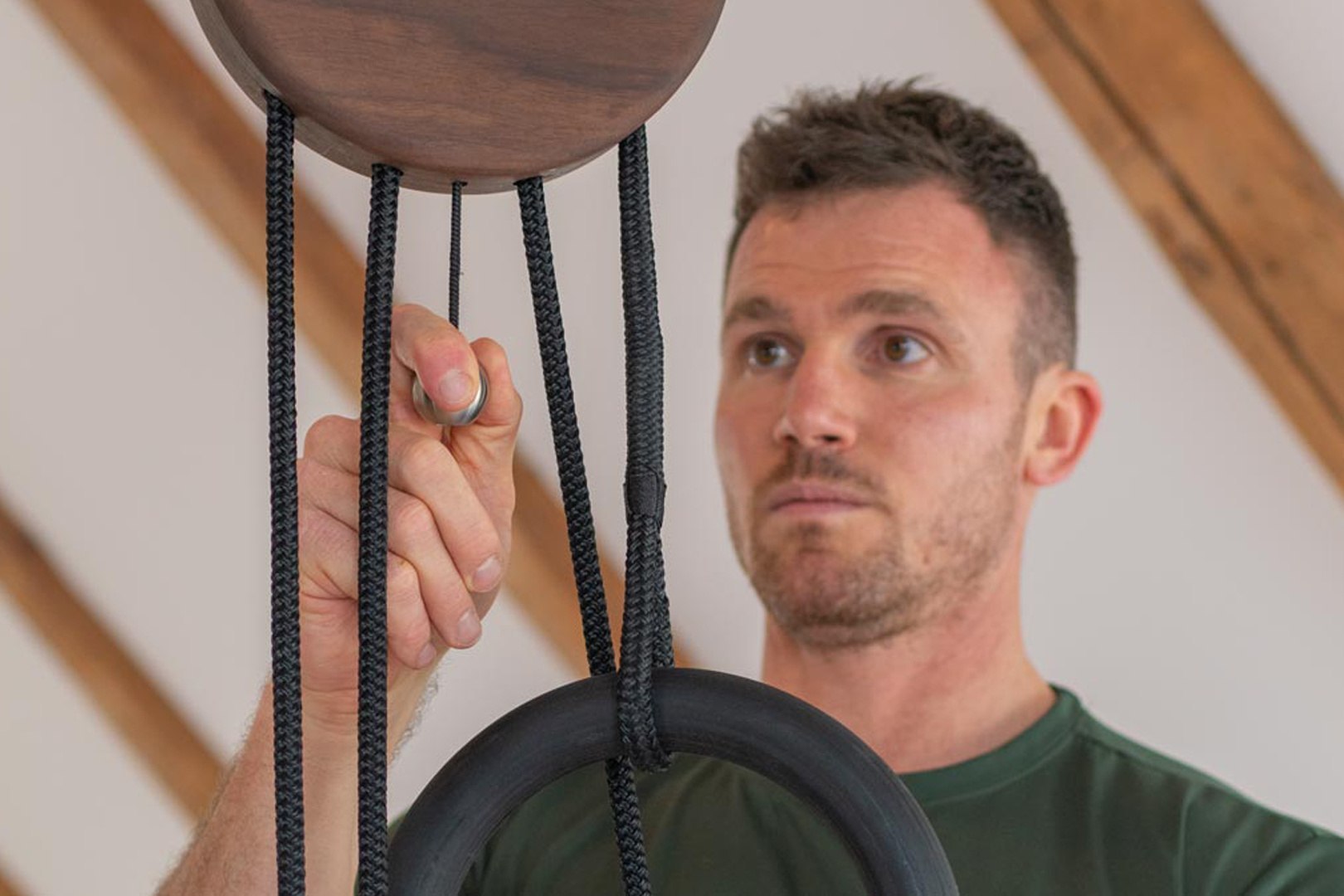 Trenażer do ćwiczeń w zawieszeniu NOHRD Sling Classic Orzech - obrazek 15
