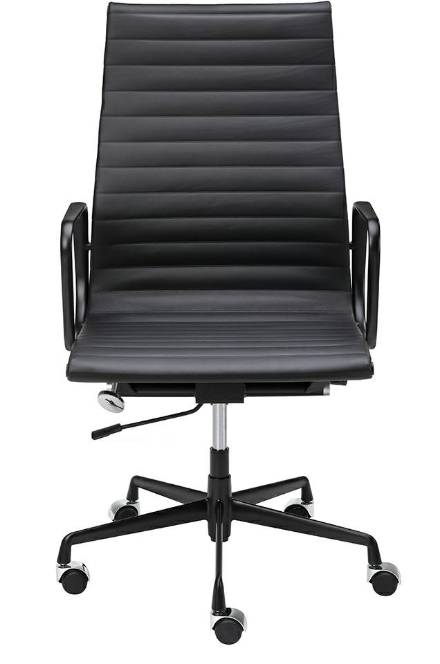 Fotel biurowy AERON PRESTIGE PLUS czarny - skóra naturalna, aluminium - obrazek 12
