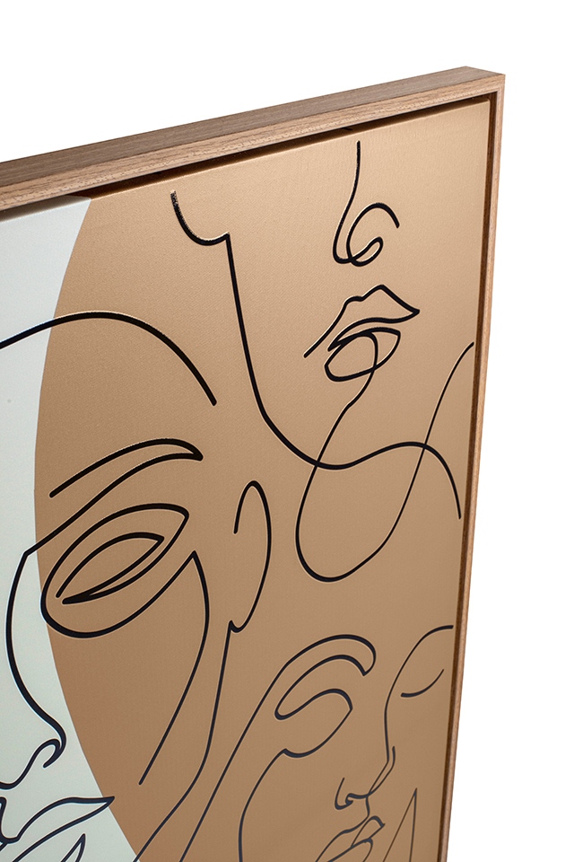 KARE obraz FACCIA ARTE TRI COLORE 90x120 cm - obrazek 3