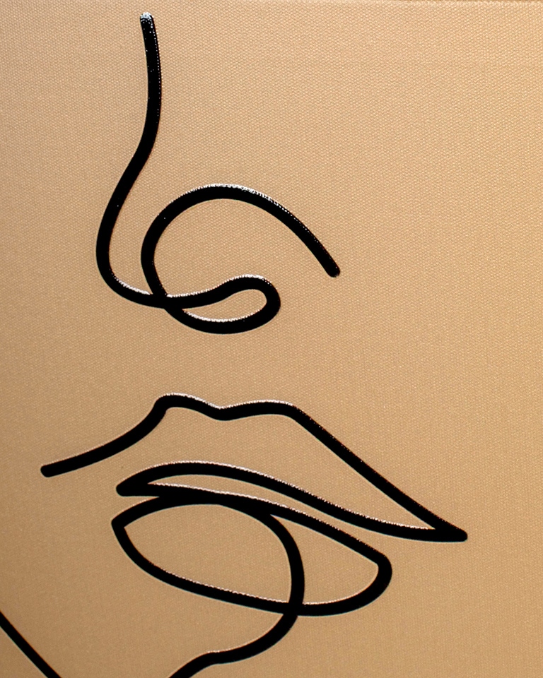 KARE obraz FACCIA ARTE TRI COLORE 90x120 cm - obrazek 4