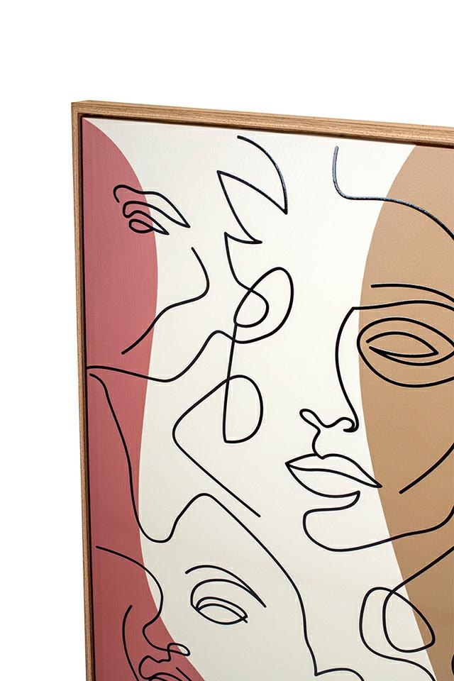 KARE obraz FACCIA ARTE TRI COLORE 90x120 cm - obrazek 5