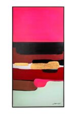 KARE obraz ABSTRACT SHAPES PINK 73x143 cm