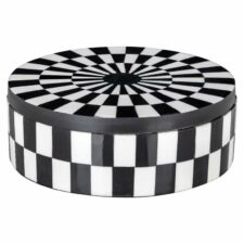 RICHMOND pojemnik dekoracyjny NORE biało-czarny