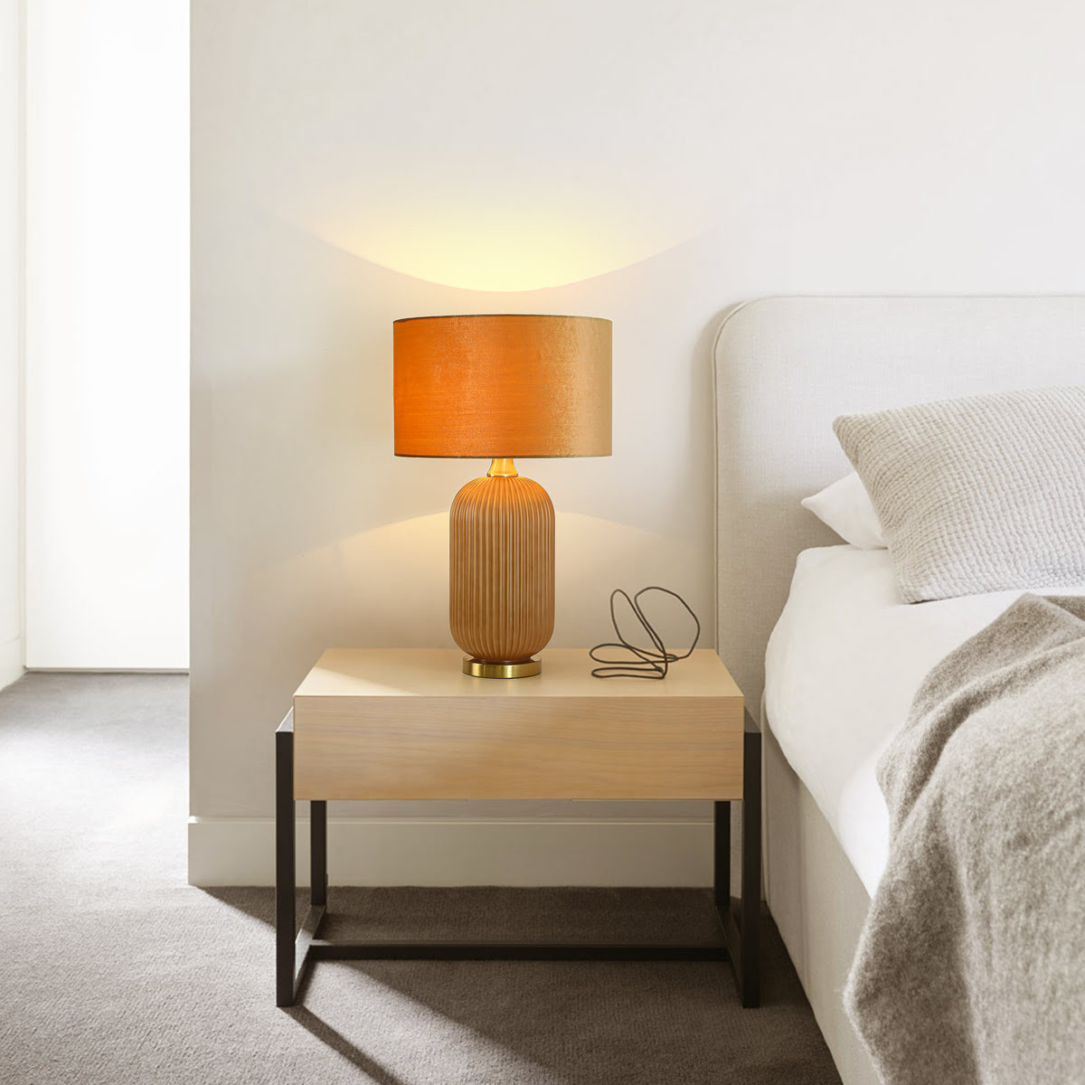 Lampa stołowa Tamiza 65 cm złota 1xE27 - obrazek 3
