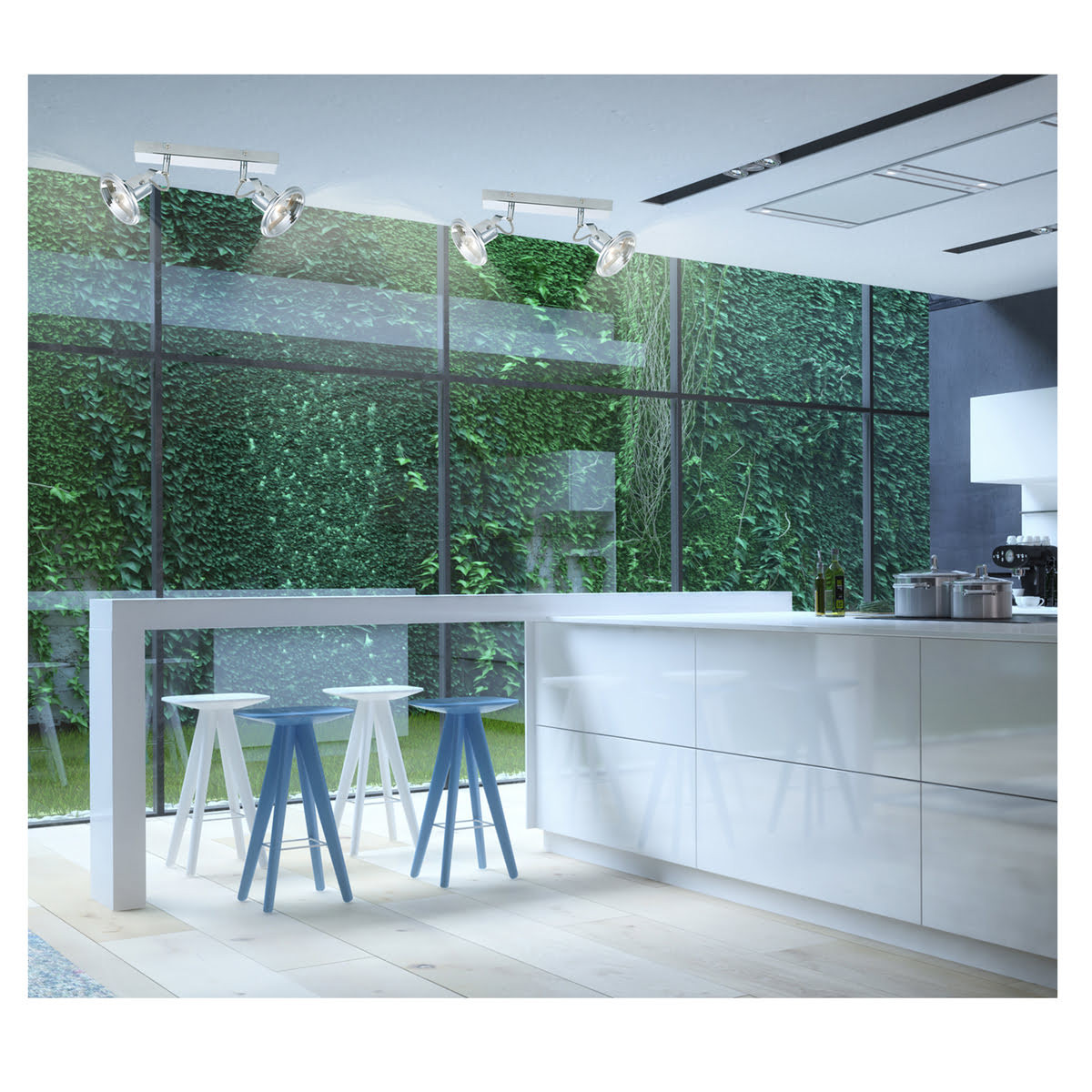 Kinkiet Feltre srebrny 3xG9 - obrazek 3