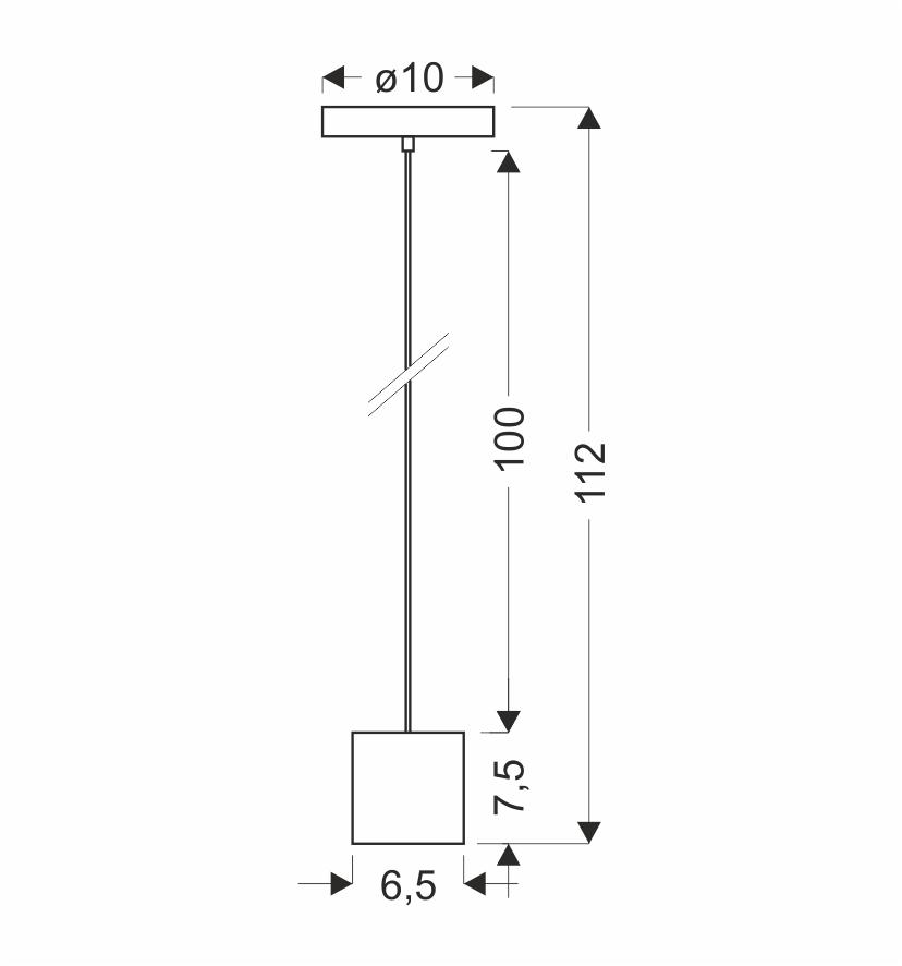 Lampa wisząca Cubick 1xE27 20W biała z różowym akcentem nowoczesna do pokoju dziecka, salonu, kuchni, jadalni, młodzieżowego - obrazek 3