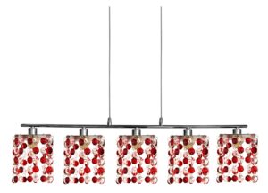 CLASSIC ZWIS 5X40W G9 CZERWONY