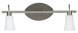 KROTON LISTWA 2X40W G9 NIKIEL MAT/BIAŁY