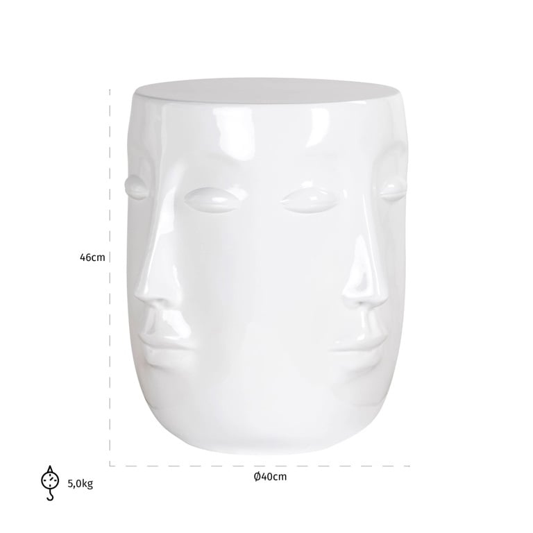 RICHMOND stolik CHRISTY biały - obrazek 4