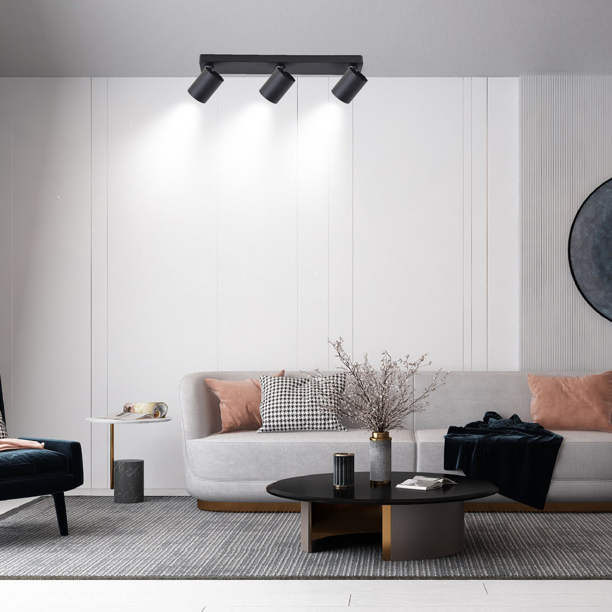 Spot Snow 3 czarny 3xGU10 - obrazek 3