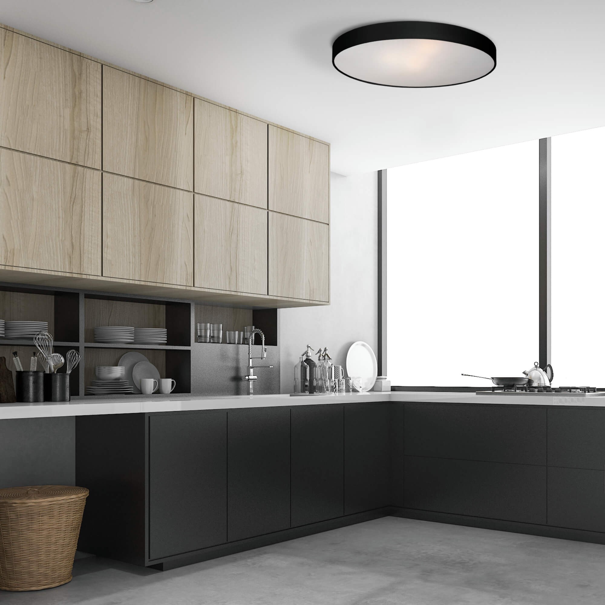 Rapido plafon mały czarny 4000K - obrazek 3