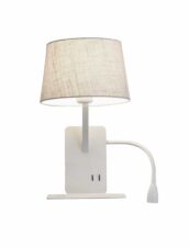 Kinkiet z półką Dakota prawy biały 1xE27