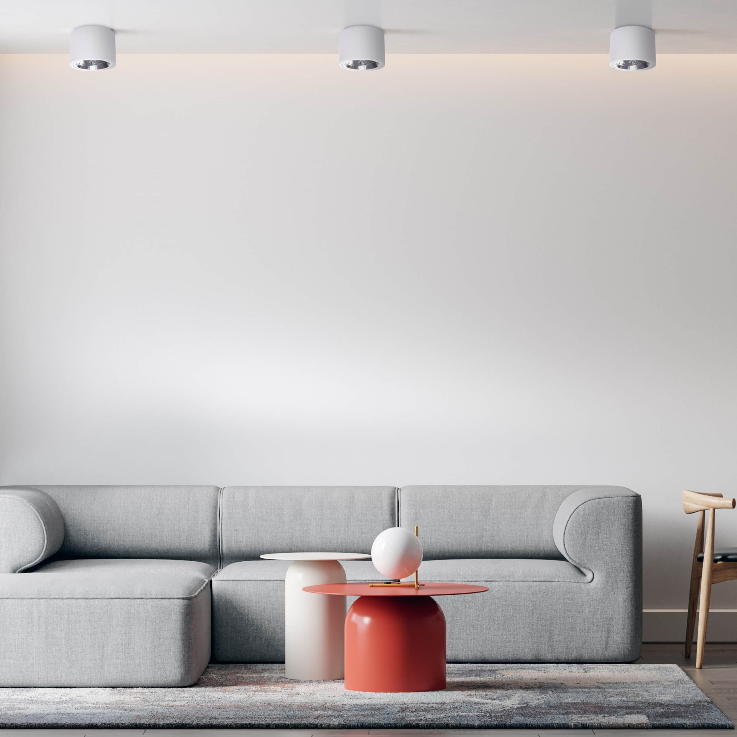 Oprawa natynkowa Camino biała 1xES111 - obrazek 3