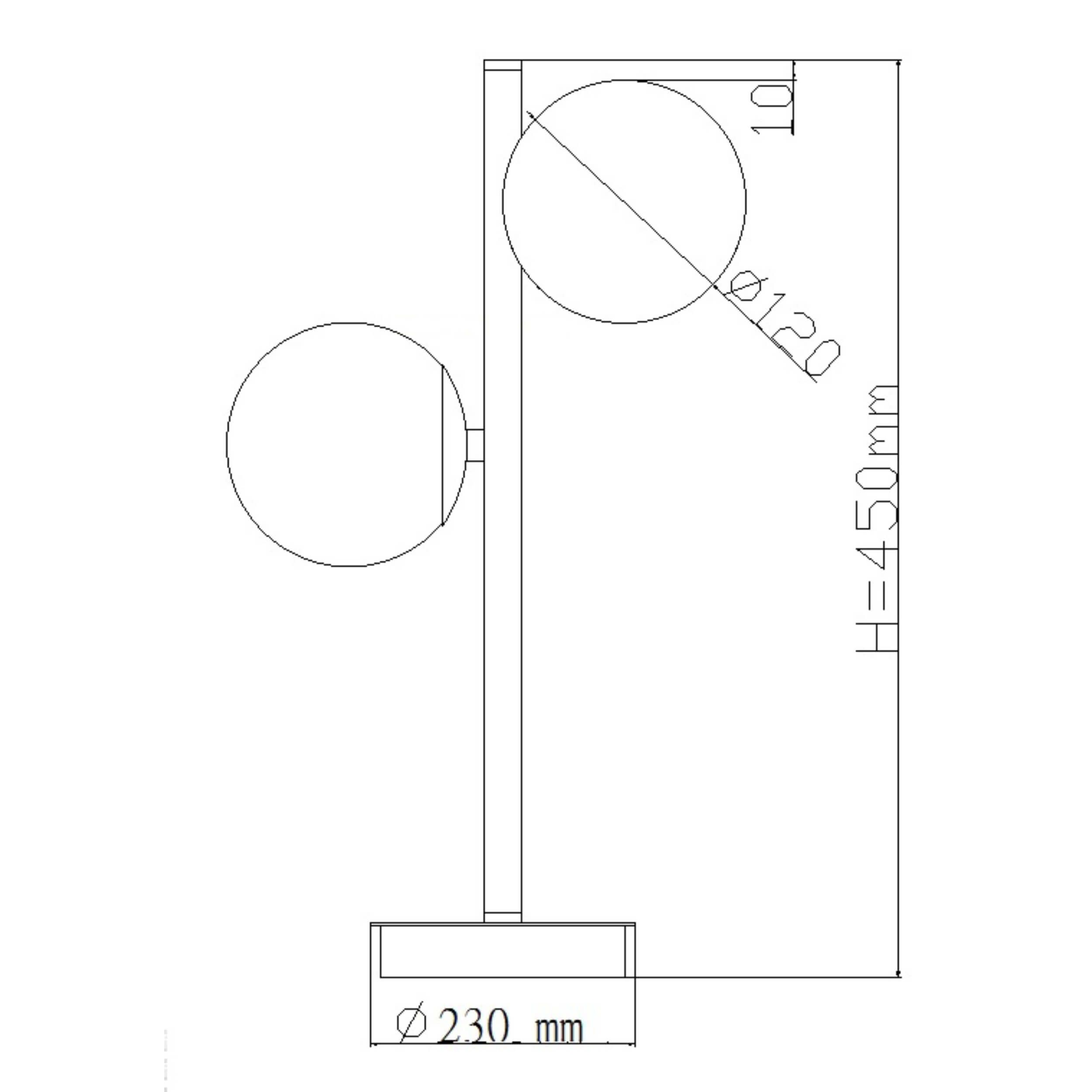 Lampa stołowa Dorado czarna 2xG9 - obrazek 6
