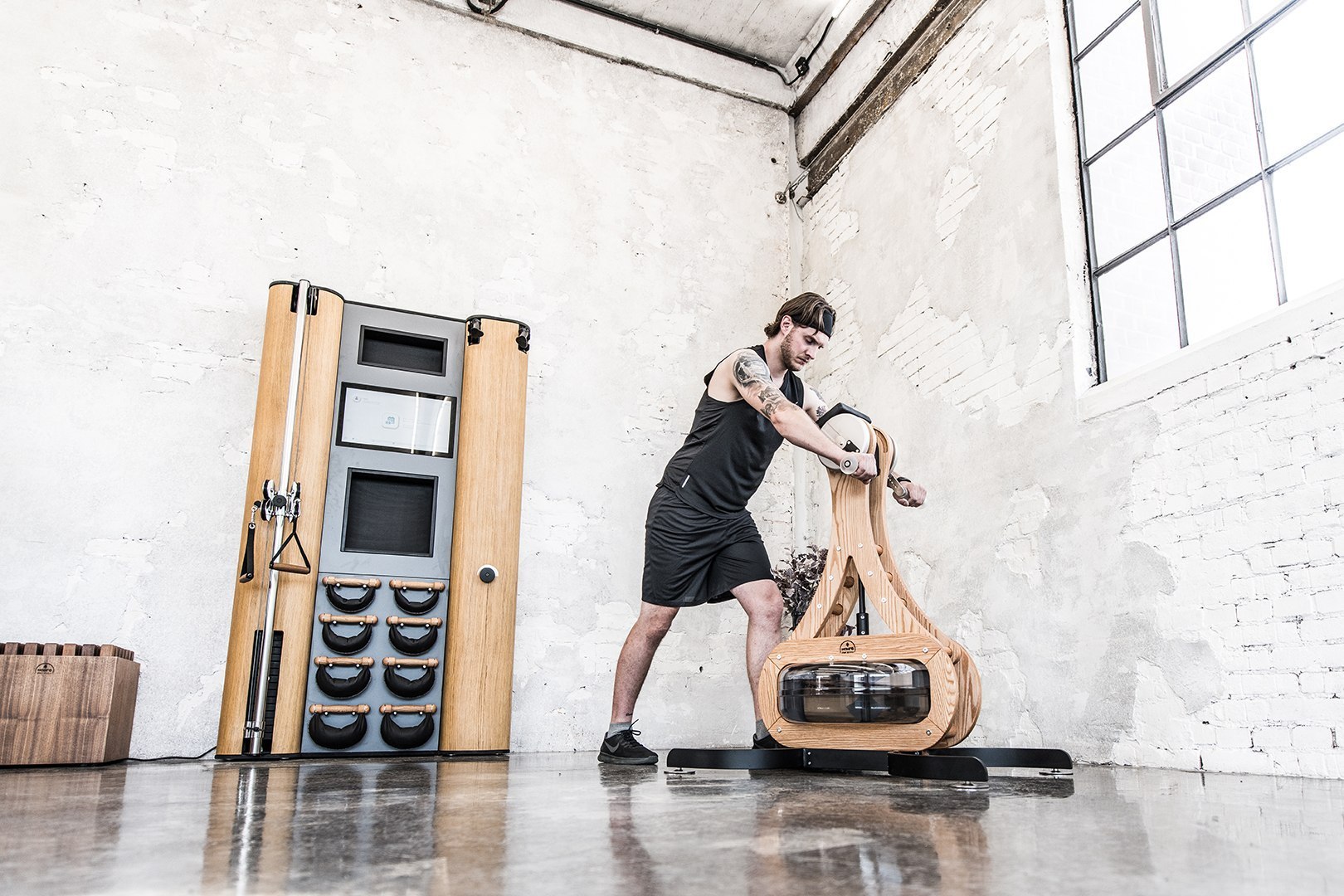 Urządzenie do ćwiczeń górnych partii ciała NOHRD WaterGrinder Oak Vintage G1 - obrazek 8