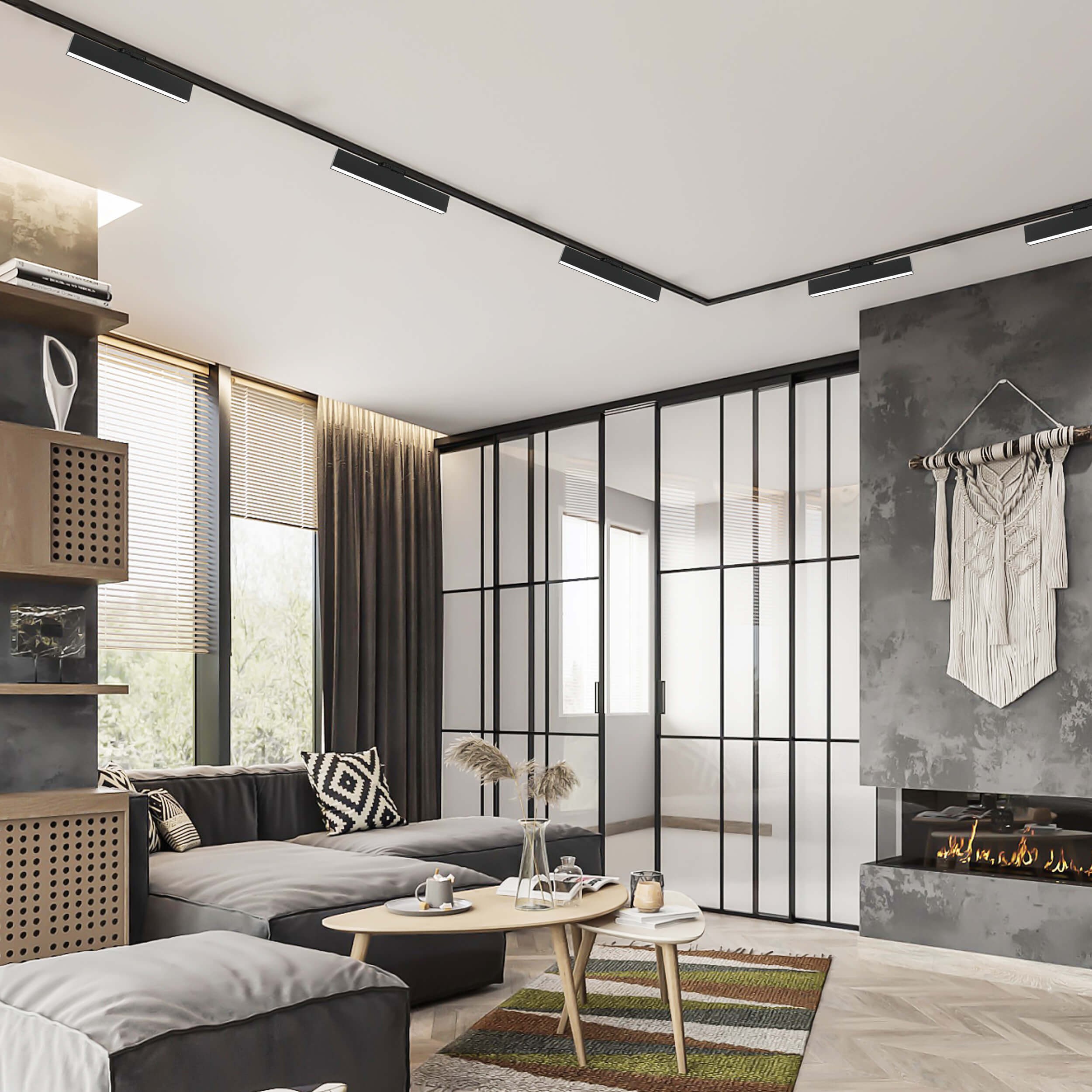 Reflektor do szynoprzewodów Moon 1F czarny LED 4000K - obrazek 3