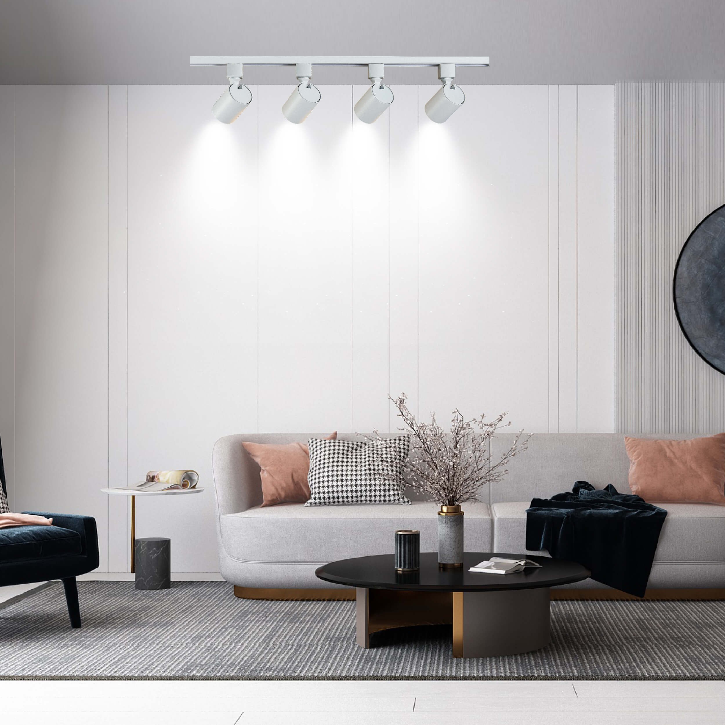 Zestaw oświetlenia szynowego Snow SET 3F biały 4xGU10 - obrazek 6