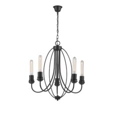 Lampa wisząca Canaria czarna 5xE27