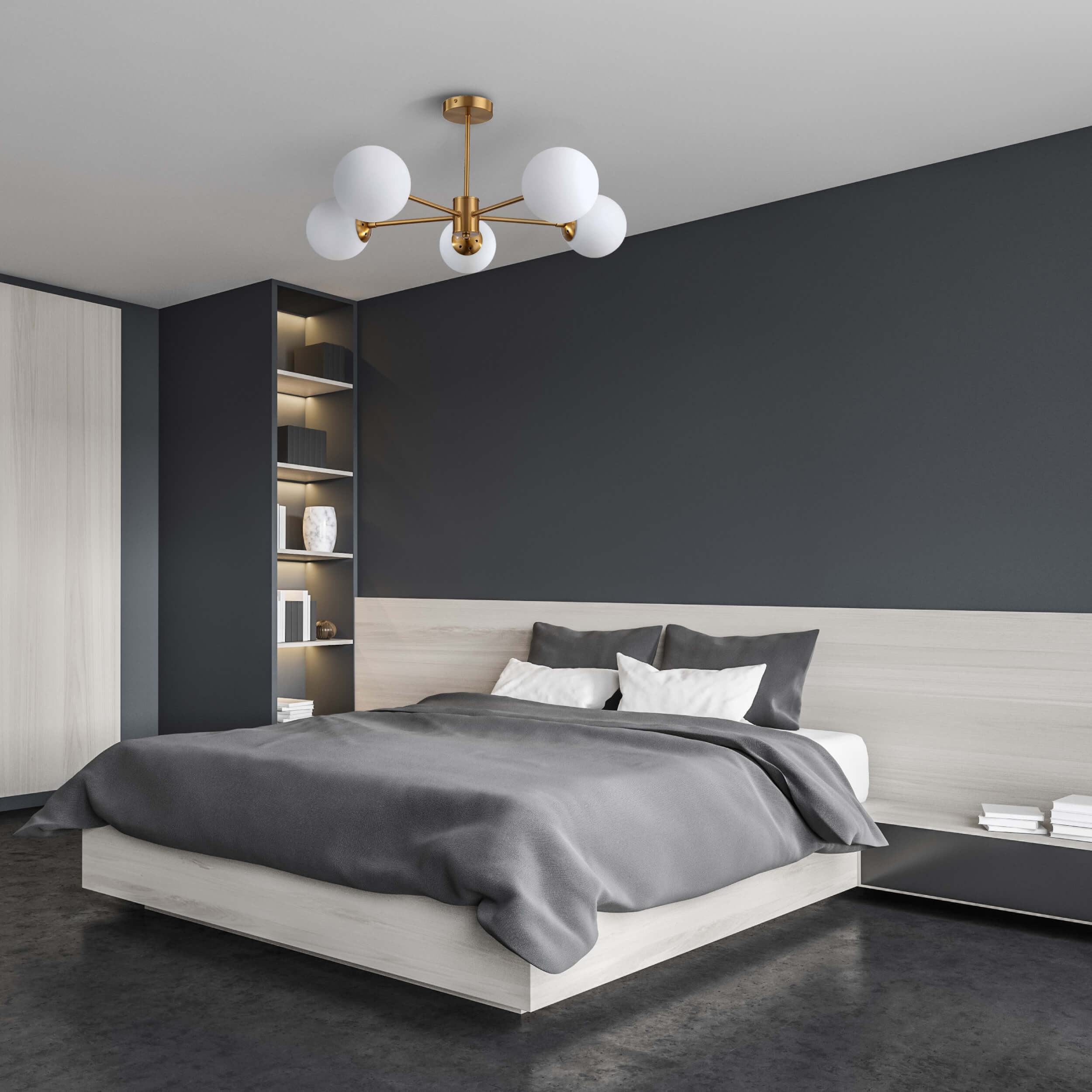 Lampa wisząca Roma 5 złota 5xE14 - obrazek 3