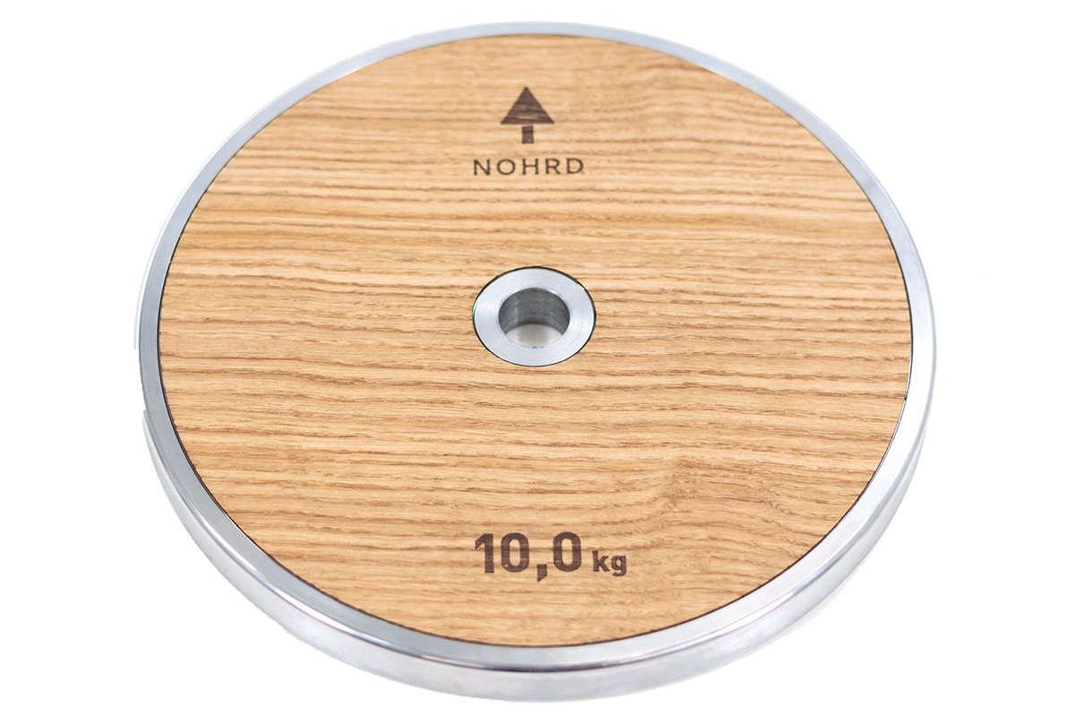 Obciążenie NOHRD WeightPlate 10kg x2 Oxbridge Wiśnia