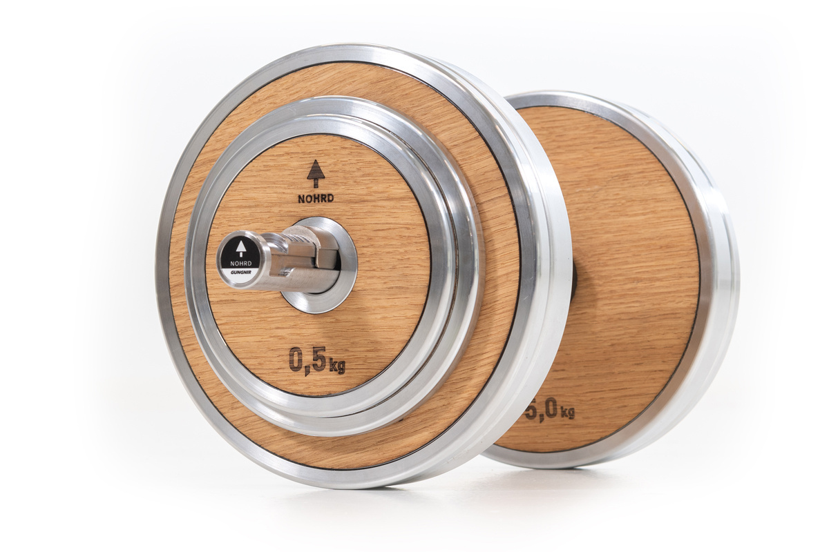 Obciążenie NOHRD WeightPlate 10kg x2 Oxbridge Wiśnia - obrazek 7