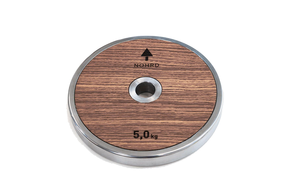 Obciążenie NOHRD WeightPlate 5kg x2 Oak Vintage