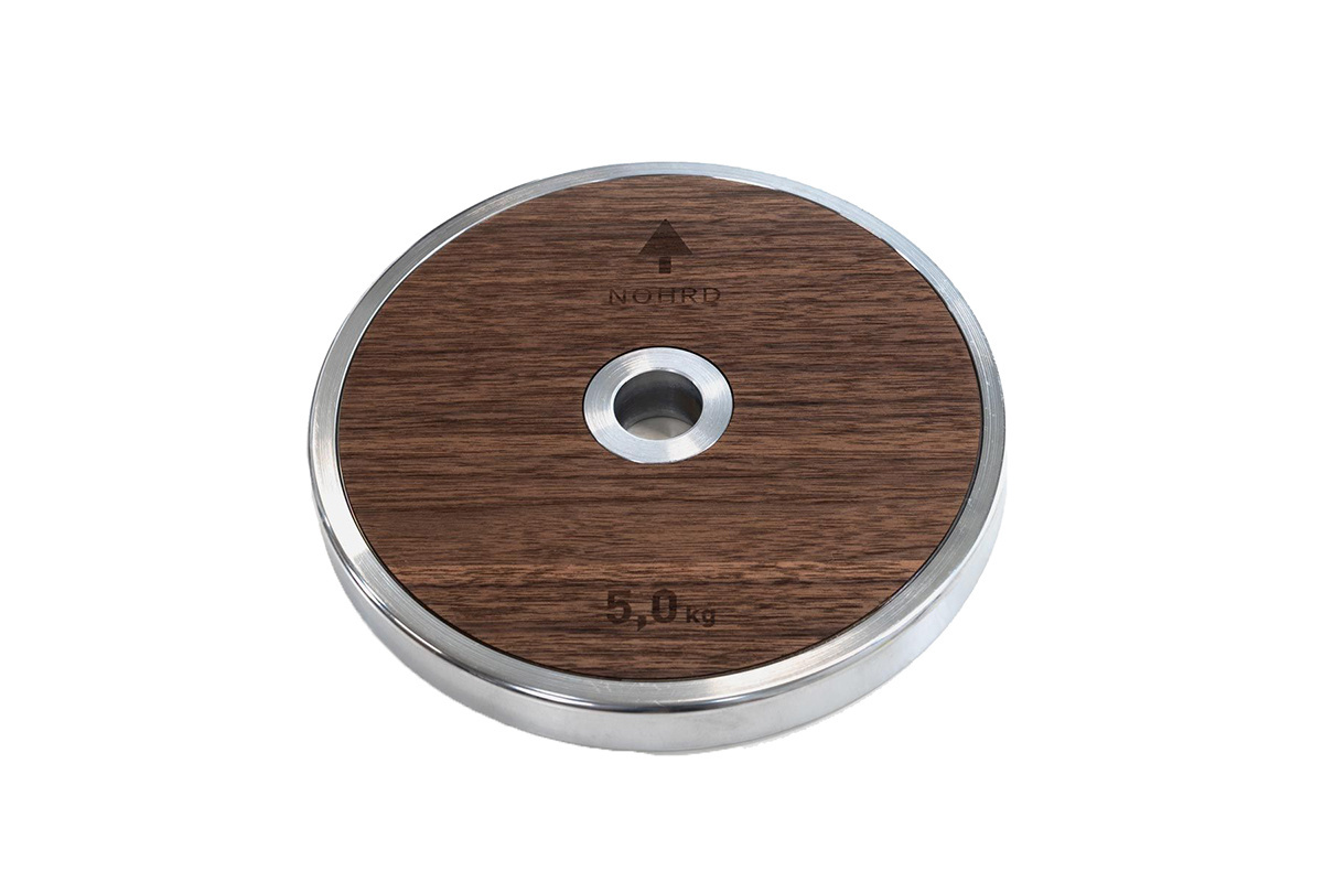 Obciążenie NOHRD WeightPlate 5kg x2 Classic Orzech