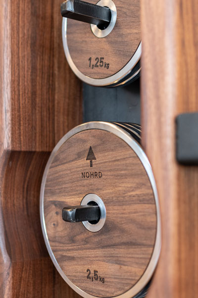 Obciążenie NOHRD WeightPlate 5kg x2 Classic Orzech - obrazek 6