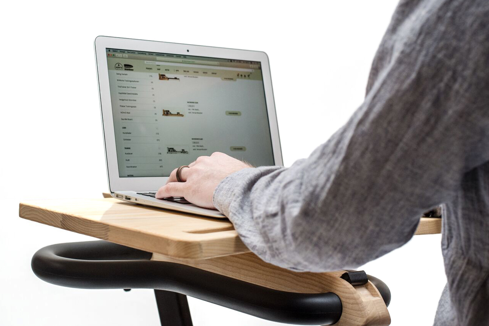 Podkładka pod laptop do roweru NOHRD Bike Oak Vintage - obrazek 5