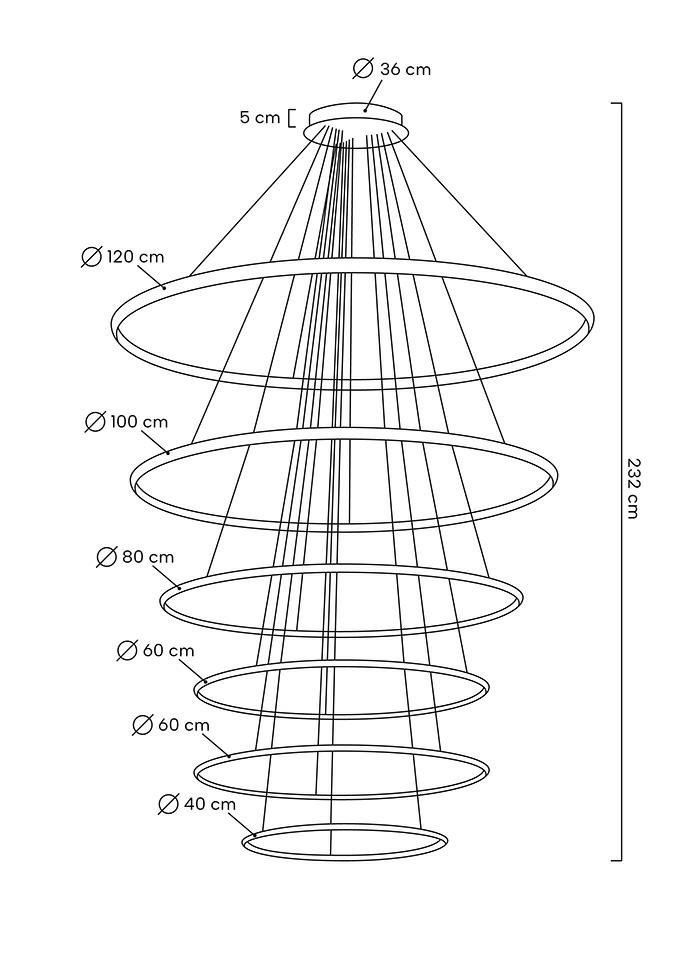 MOOSEE lampa wisząca RING SLIM XL złota - obrazek 16