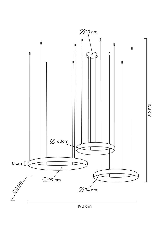 MOOSEE lampa wisząca LIBERTY 3B złota - obrazek 13