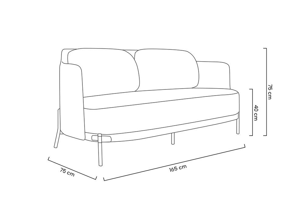 Sofa VENICE tkanina pepitka biało-czarna ekoskóra - złota podstawa - obrazek 8