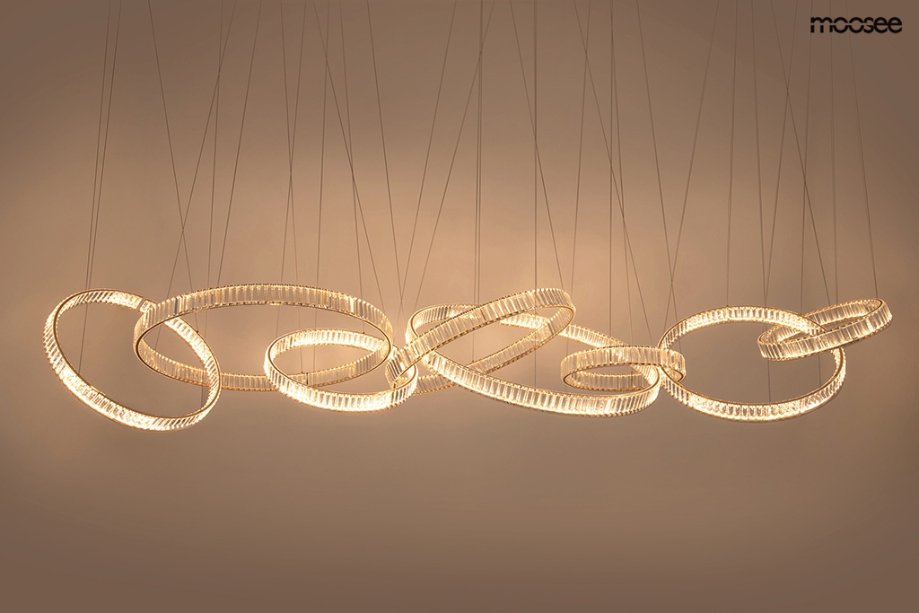 MOOSEE lampa wisząca LIBERTY LINE 8 złota - obrazek 3