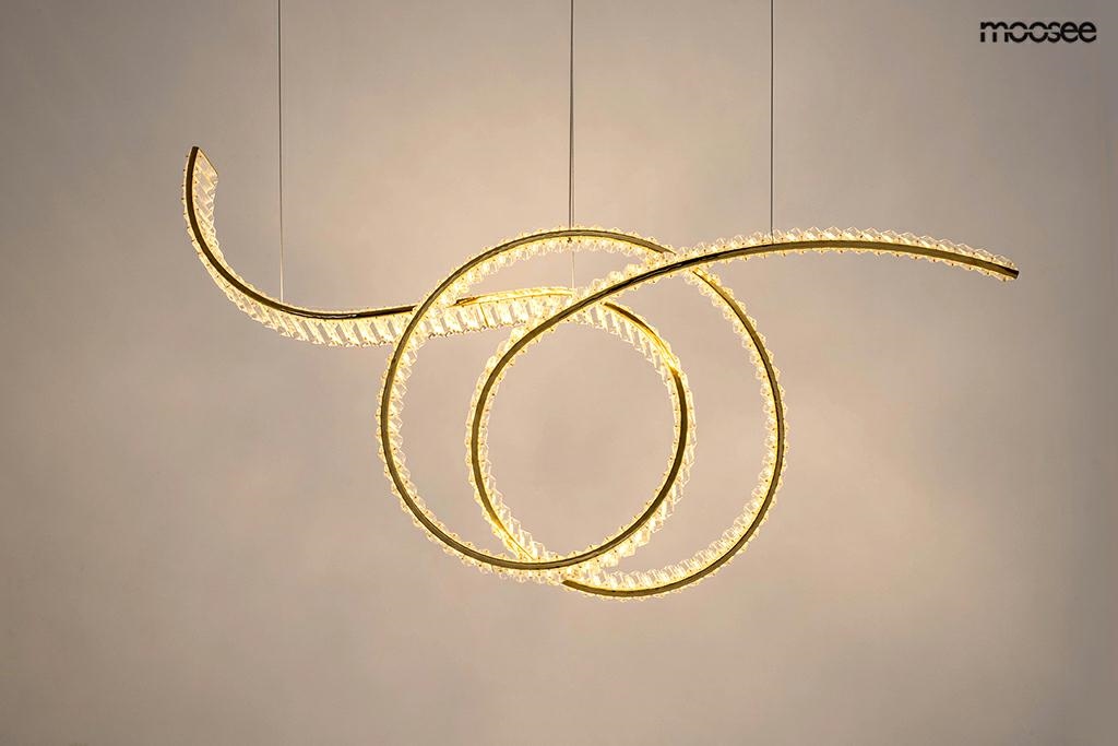 MOOSEE lampa wisząca WAVE 120 złota - obrazek 3