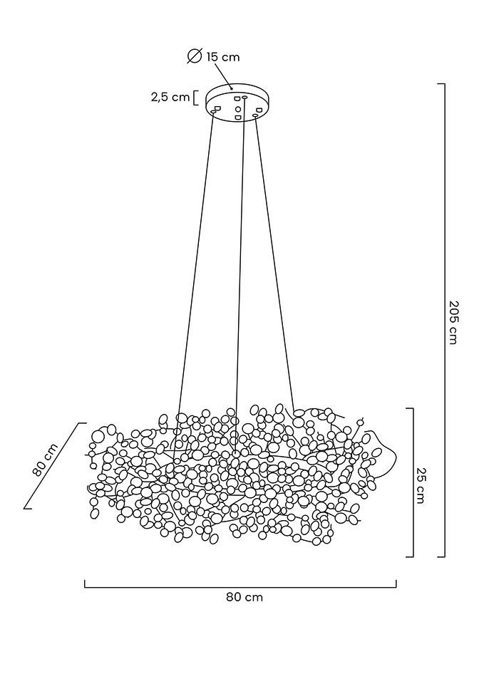 MOOSEE lampa wisząca MONETE 80 chrom - obrazek 11