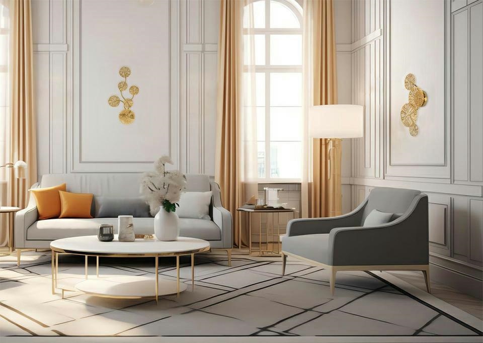 MOOSEE lampa ścienna LIRIO 6 złota - obrazek 9