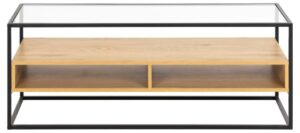 Szafka RTV Randolf szkło/dąb