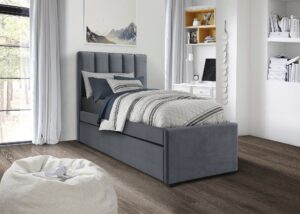 RUSSO 90 cm łóżko popielaty