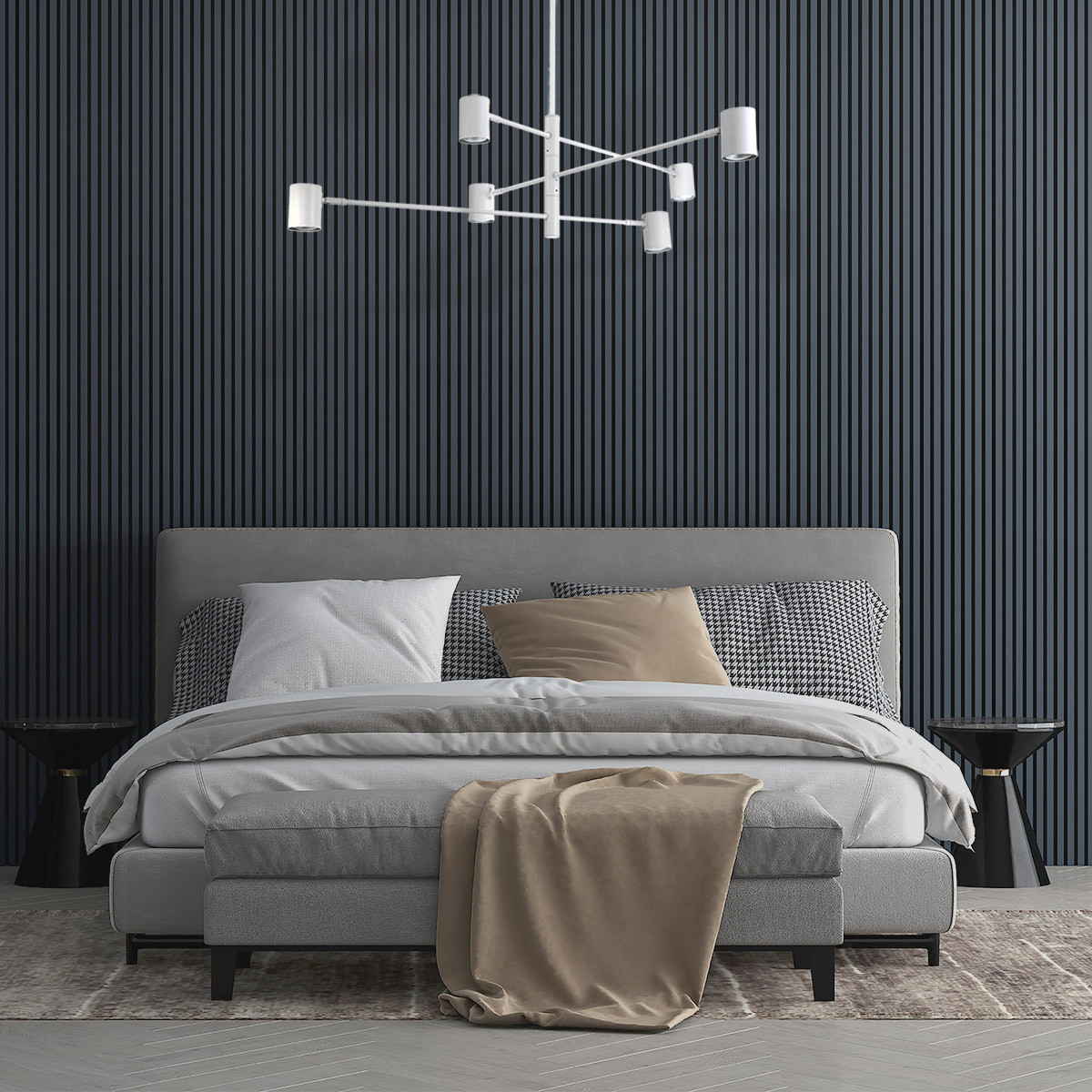 Lampa wisząca Snow 6 biała 6xGU10 - obrazek 3