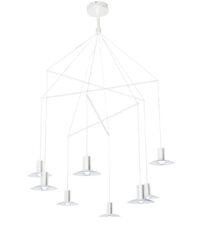 Lampa wisząca Hat biała LED 3000K