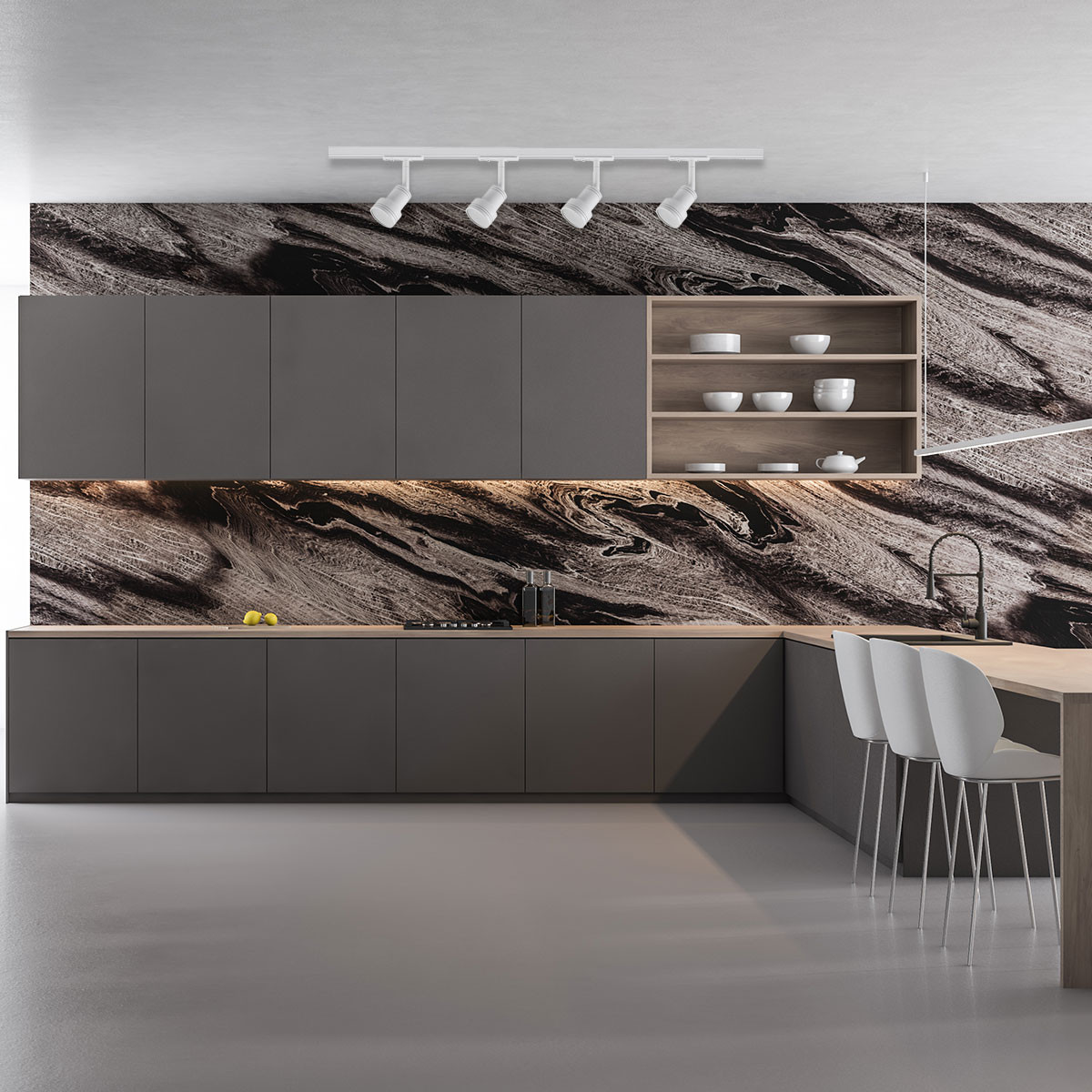 Zestaw oświetlenia szynowego Storm SET biały 4xGU10 - obrazek 3