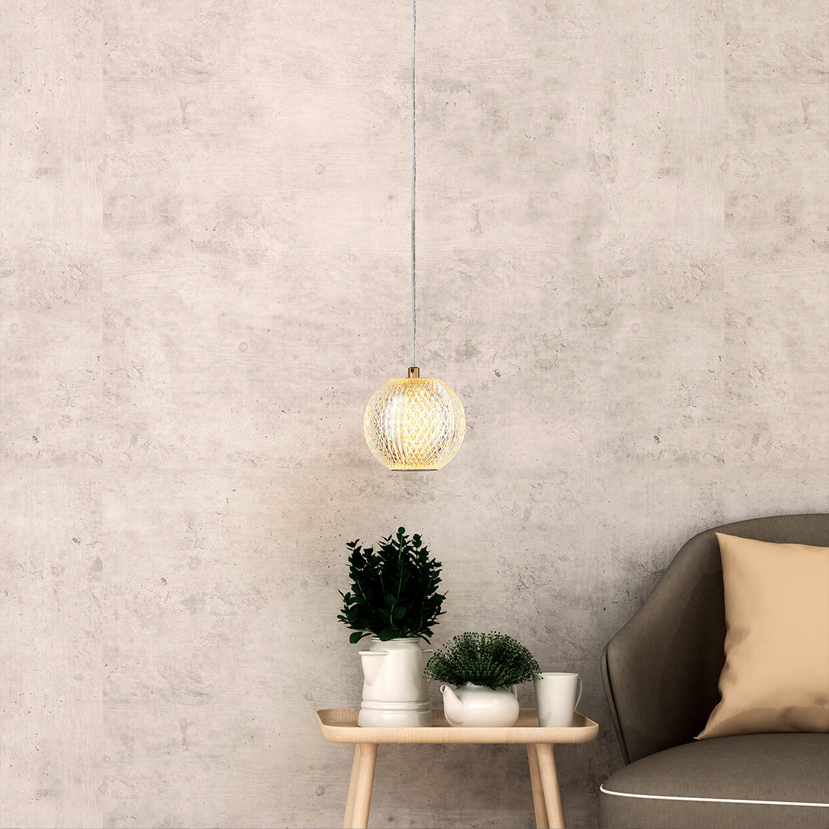 Diamond 1 wisząca złota - obrazek 3