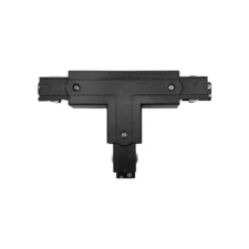 Łącznik T lewy do szyn 3F czarny TRA-TL-BK