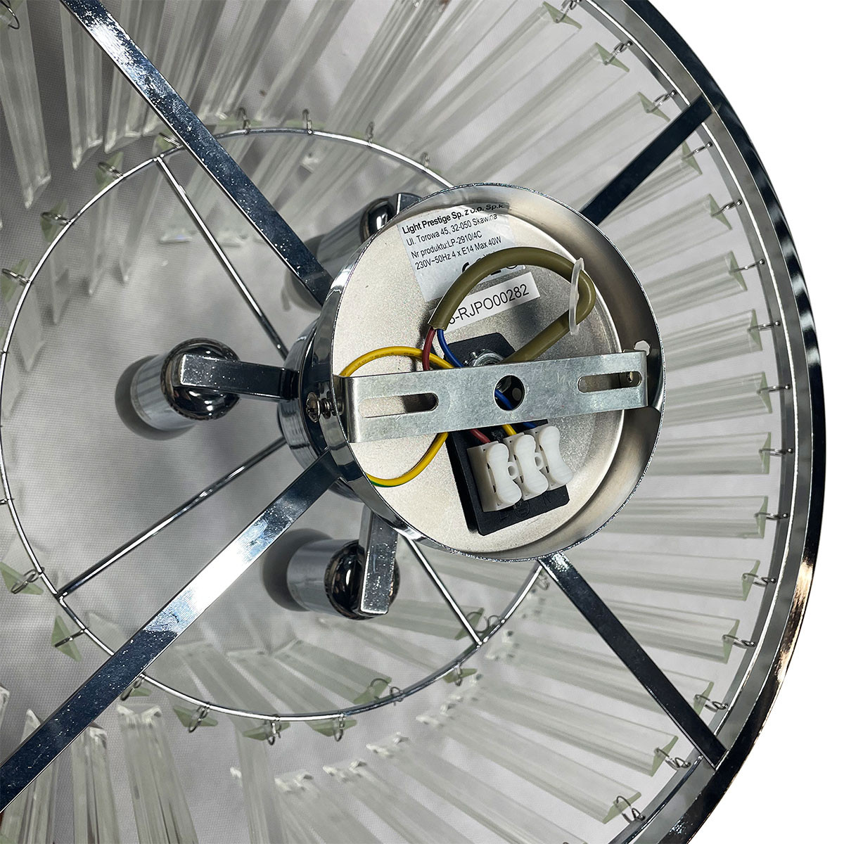 Plafon Vetro 4 srebrny 4xE14 - obrazek 7