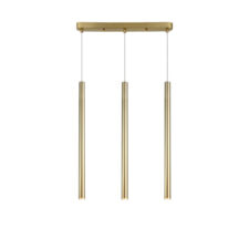 Lampa wisząca Lungo 3 linia złota 3xG9