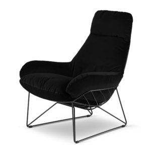 Fotel wypoczynkowy Svar XZ Czarny – komfortowy fotel do salonu i biura