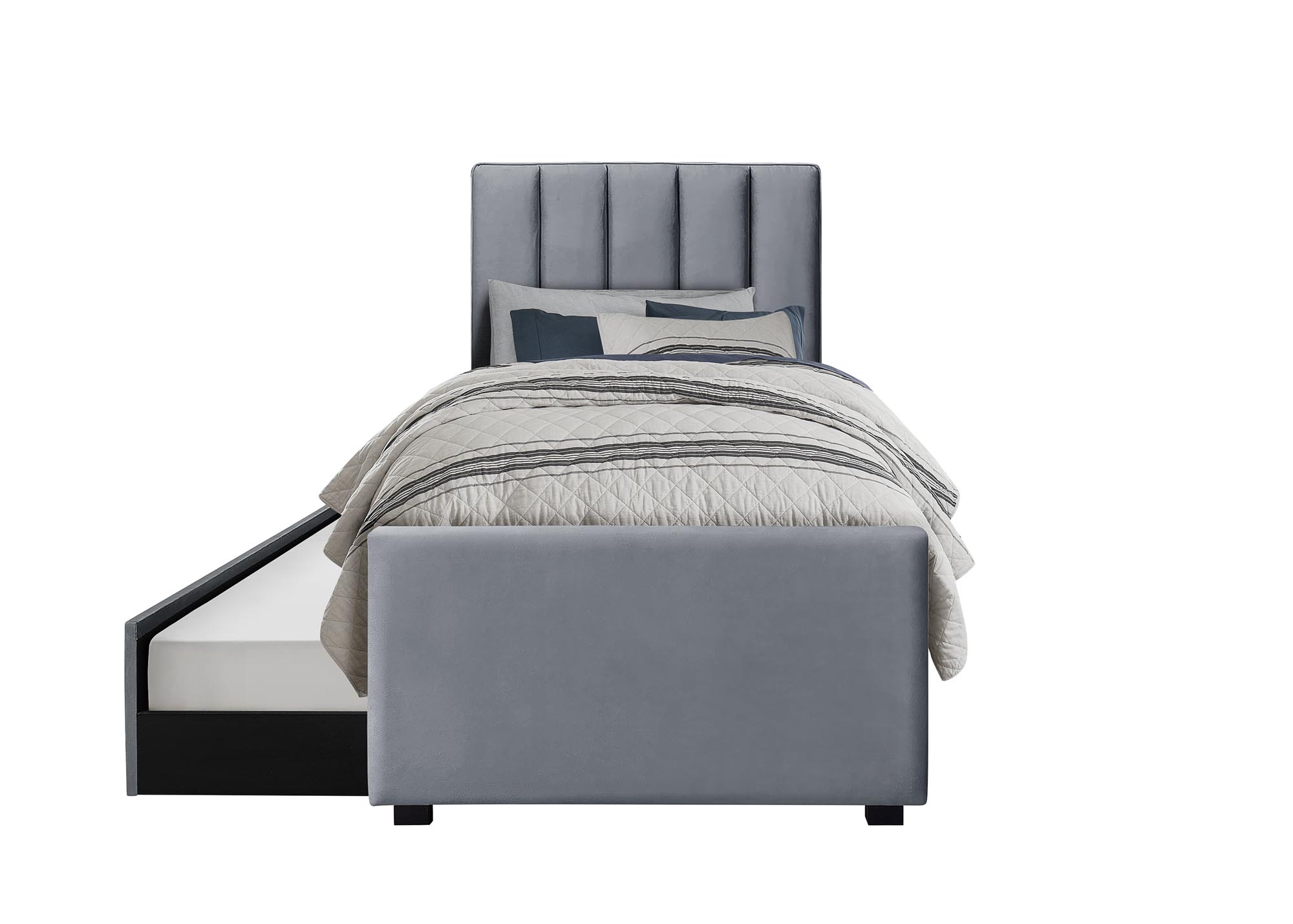 RUSSO 90 cm łóżko popielaty - obrazek 3