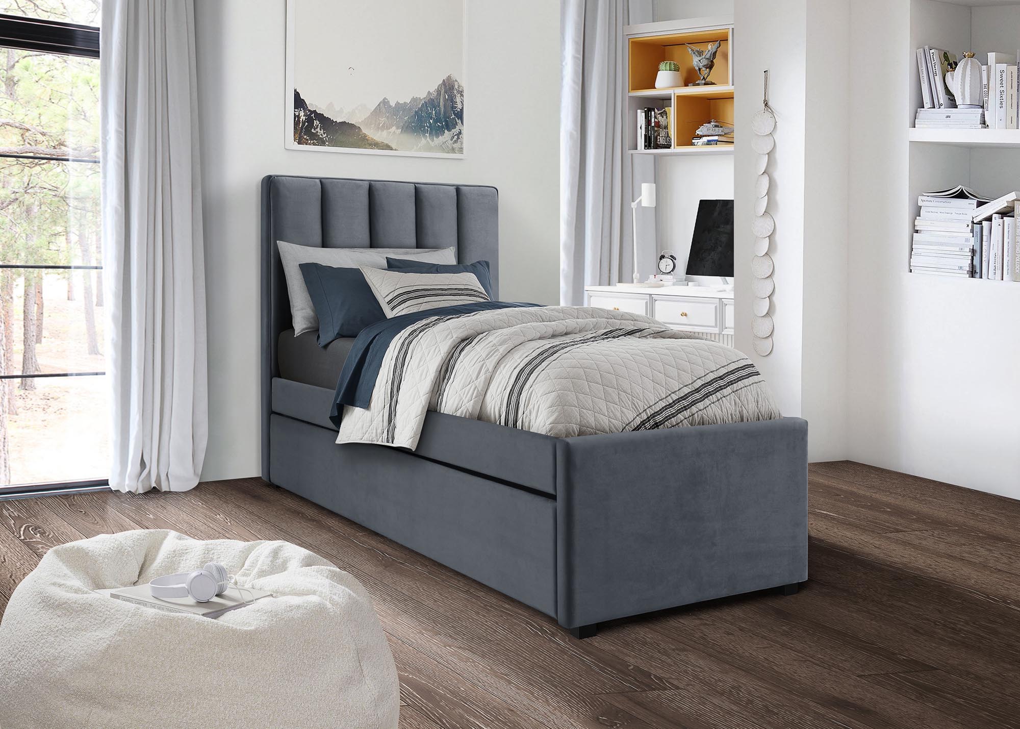 RUSSO 90 cm łóżko popielaty - obrazek 4