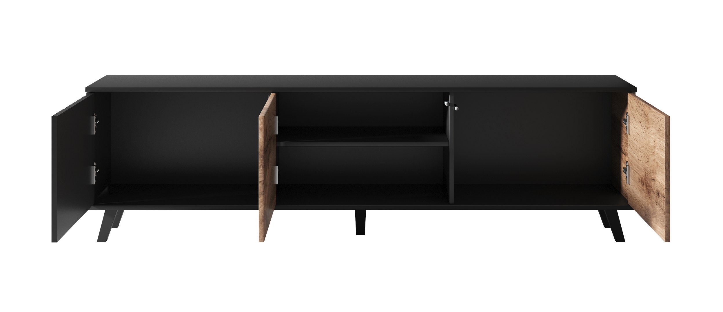 RANDOM RTV-2 stolik RTV 180 cm dąb wotan/czarny - obrazek 10